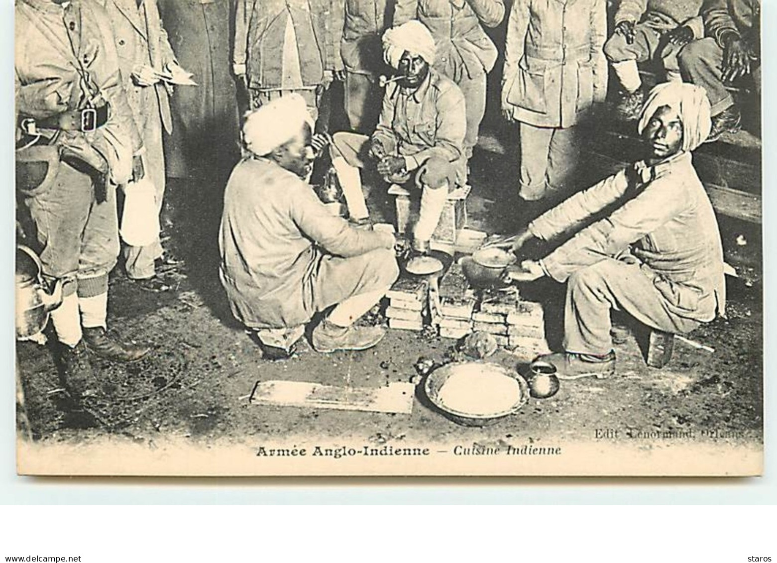 Armée Anglo-Indienne - Cuisine Indienne - Guerre 1914-18