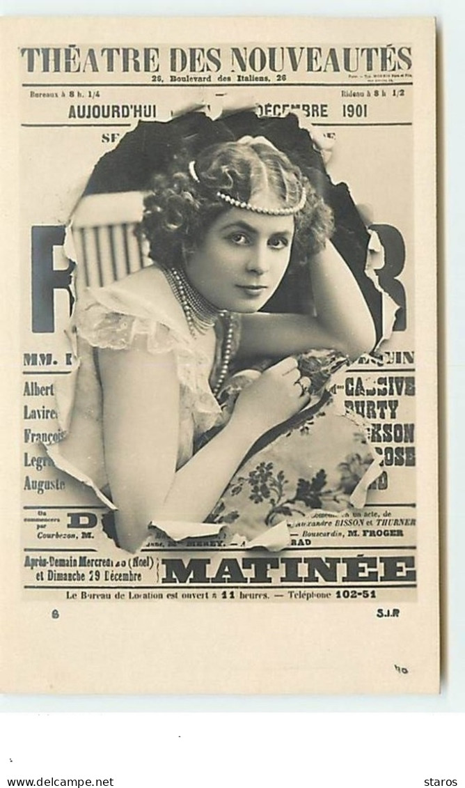 Affiche Crevée : Théâtre Des Nouveautés - Theatre