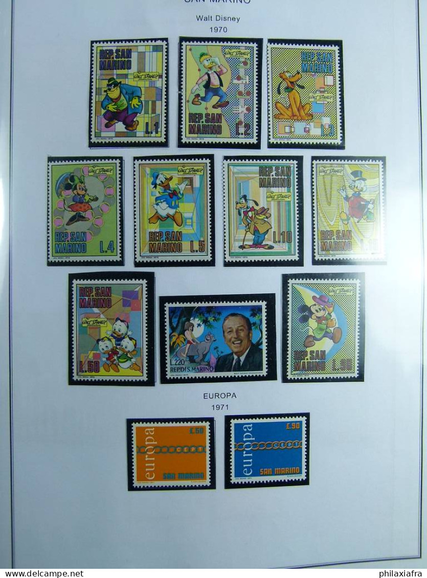 Collection Saint-Marin, de 1968 à 2004 BF timbres carnet neufs ** surtout cpl