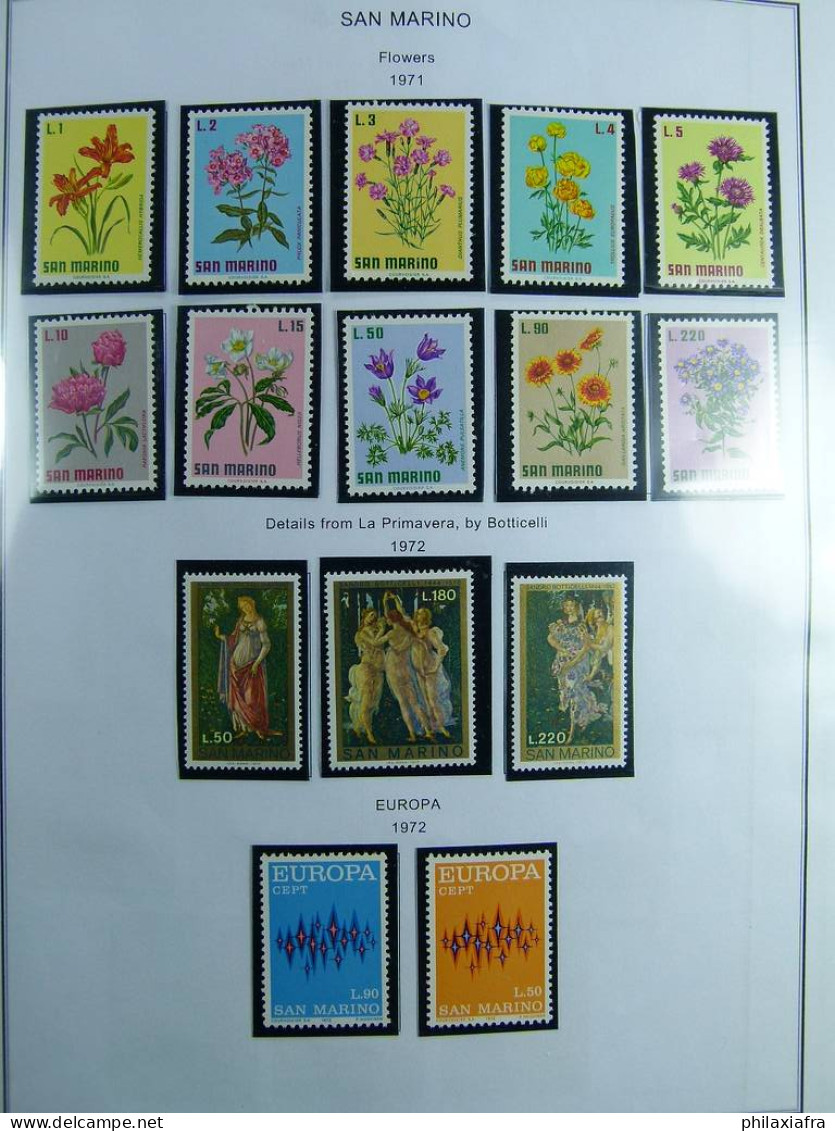 Collection Saint-Marin, de 1968 à 2004 BF timbres carnet neufs ** surtout cpl