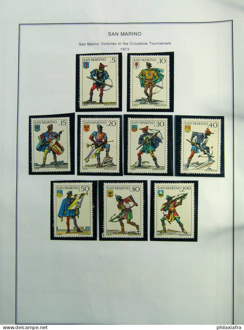 Collection Saint-Marin, de 1968 à 2004 BF timbres carnet neufs ** surtout cpl