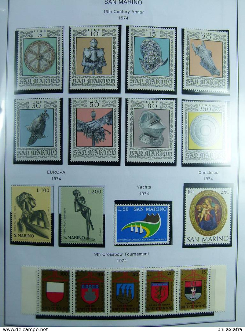 Collection Saint-Marin, de 1968 à 2004 BF timbres carnet neufs ** surtout cpl