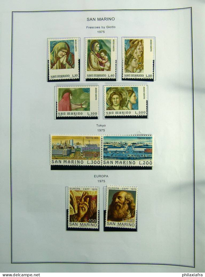 Collection Saint-Marin, de 1968 à 2004 BF timbres carnet neufs ** surtout cpl