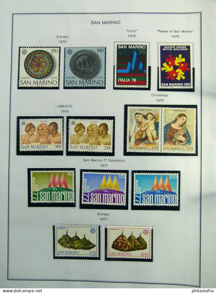 Collection Saint-Marin, de 1968 à 2004 BF timbres carnet neufs ** surtout cpl