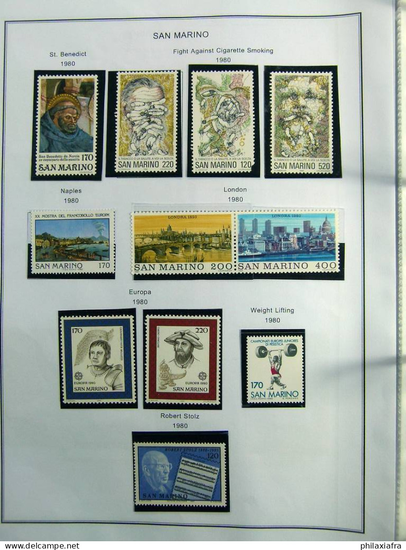 Collection Saint-Marin, de 1968 à 2004 BF timbres carnet neufs ** surtout cpl