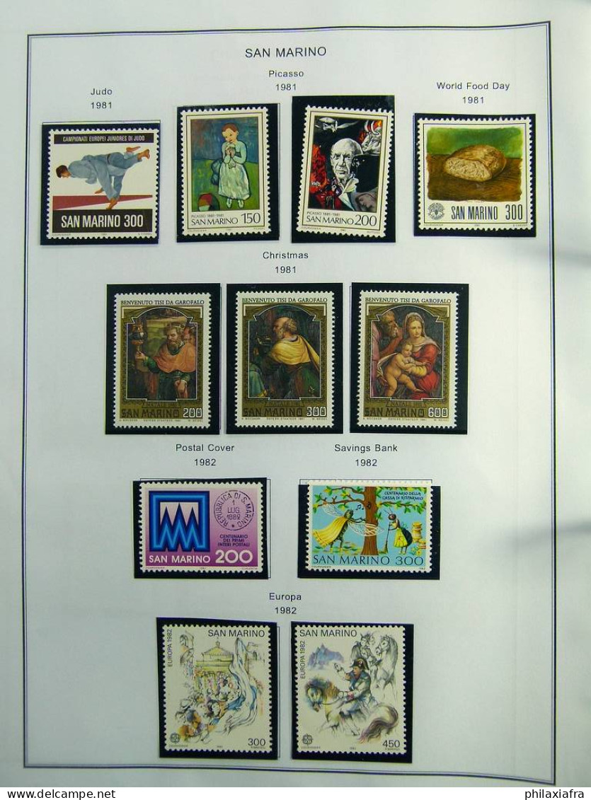 Collection Saint-Marin, de 1968 à 2004 BF timbres carnet neufs ** surtout cpl