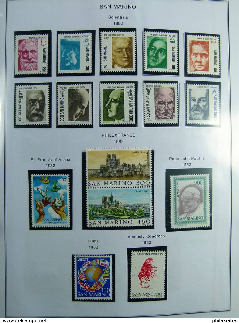 Collection Saint-Marin, de 1968 à 2004 BF timbres carnet neufs ** surtout cpl