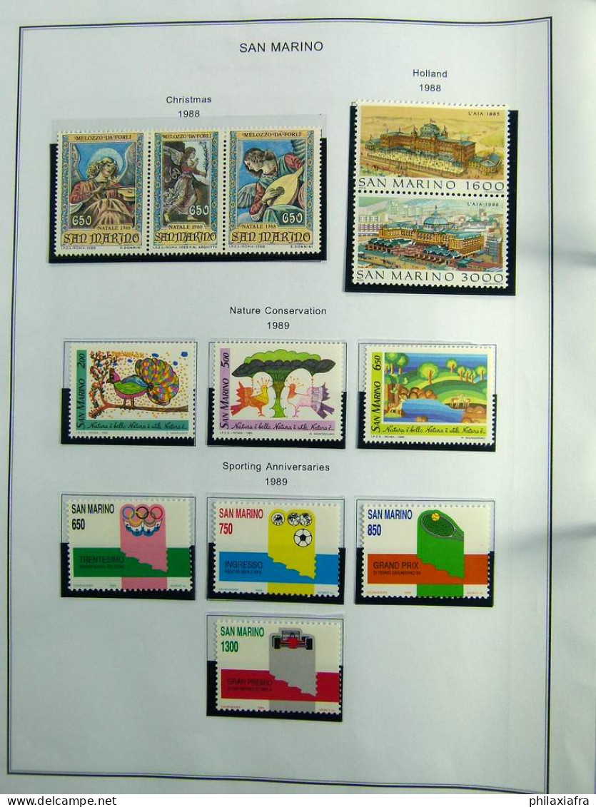 Collection Saint-Marin, de 1968 à 2004 BF timbres carnet neufs ** surtout cpl