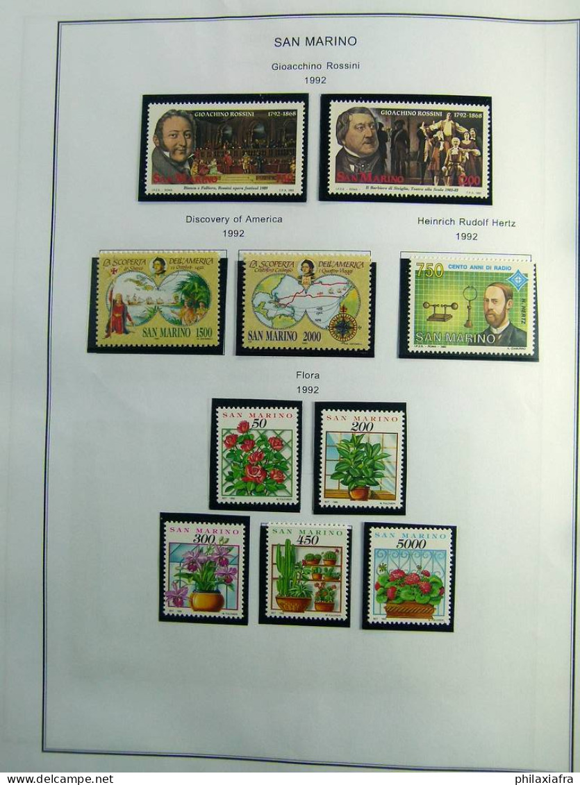 Collection Saint-Marin, de 1968 à 2004 BF timbres carnet neufs ** surtout cpl