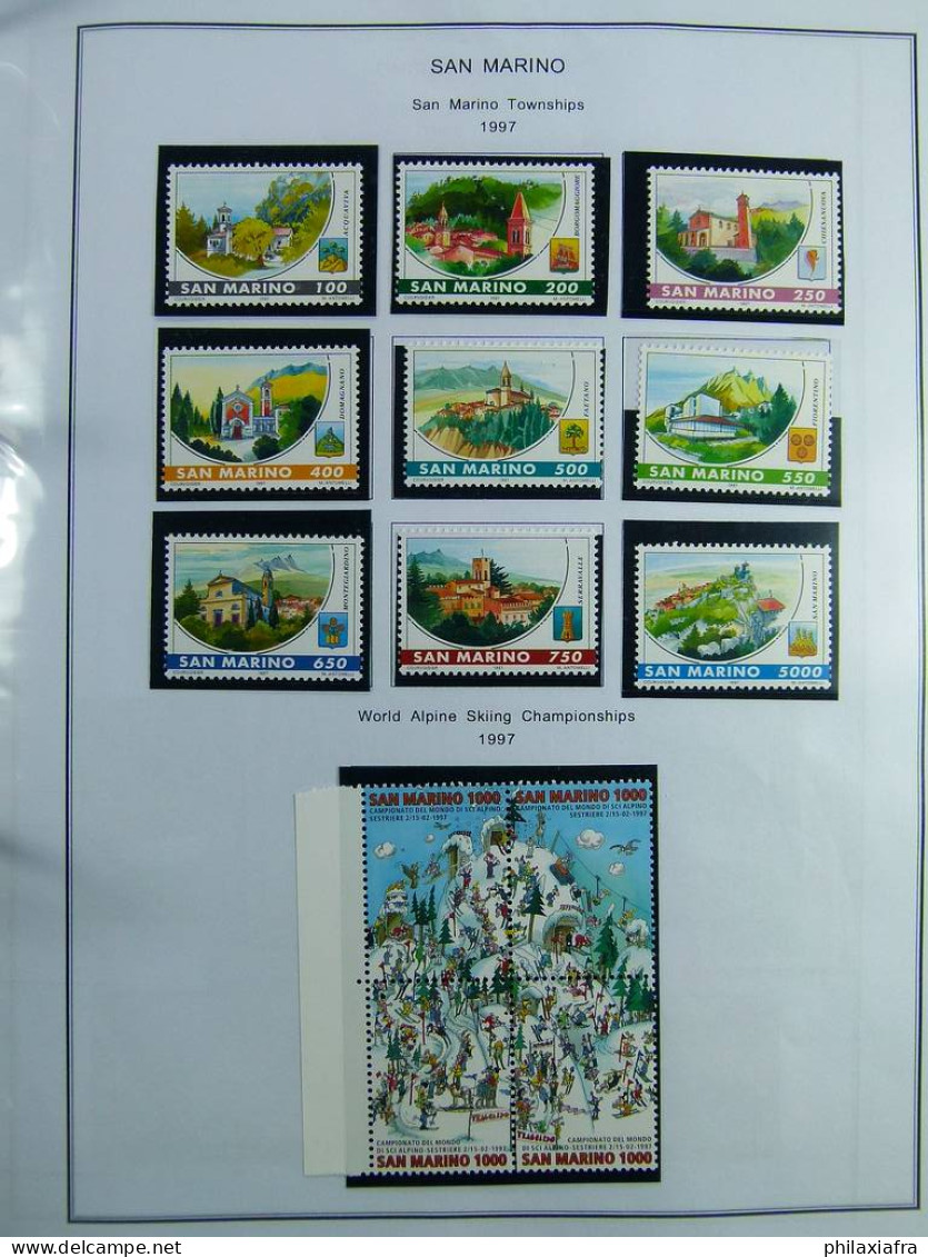 Collection Saint-Marin, de 1968 à 2004 BF timbres carnet neufs ** surtout cpl