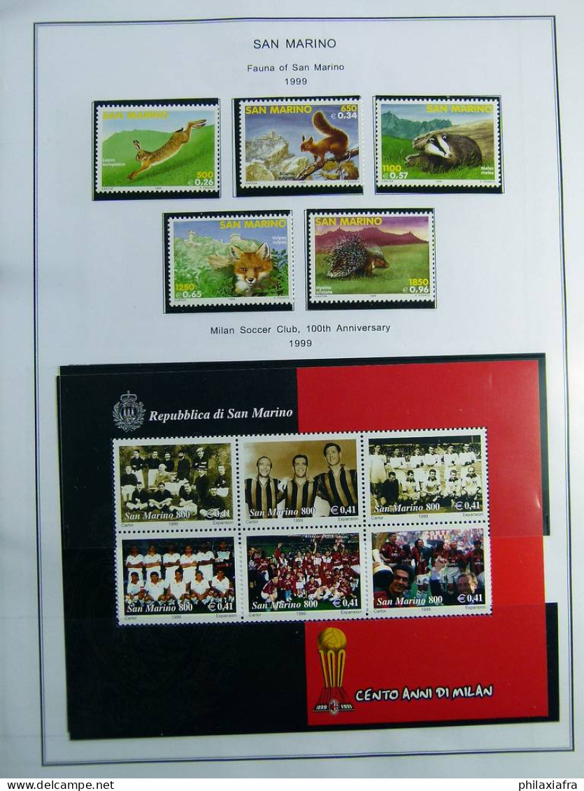 Collection Saint-Marin, de 1968 à 2004 BF timbres carnet neufs ** surtout cpl