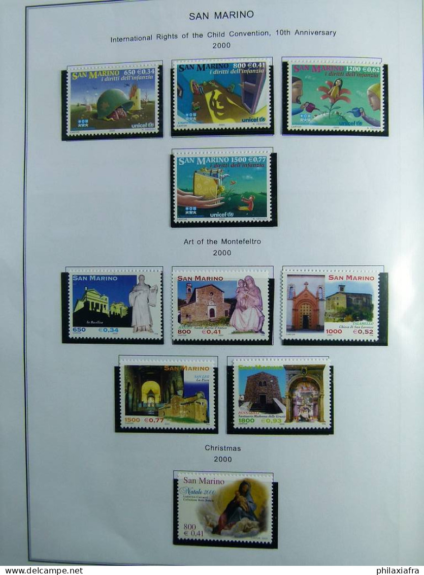 Collection Saint-Marin, de 1968 à 2004 BF timbres carnet neufs ** surtout cpl