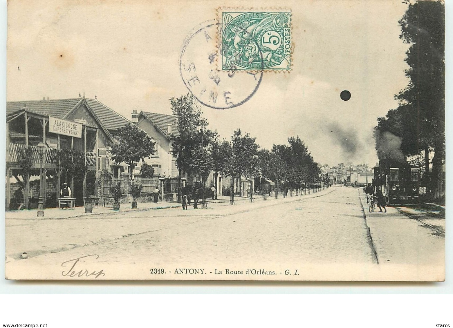 ANTONY - La Route D'Orléans - Tramway - Tacot - Antony