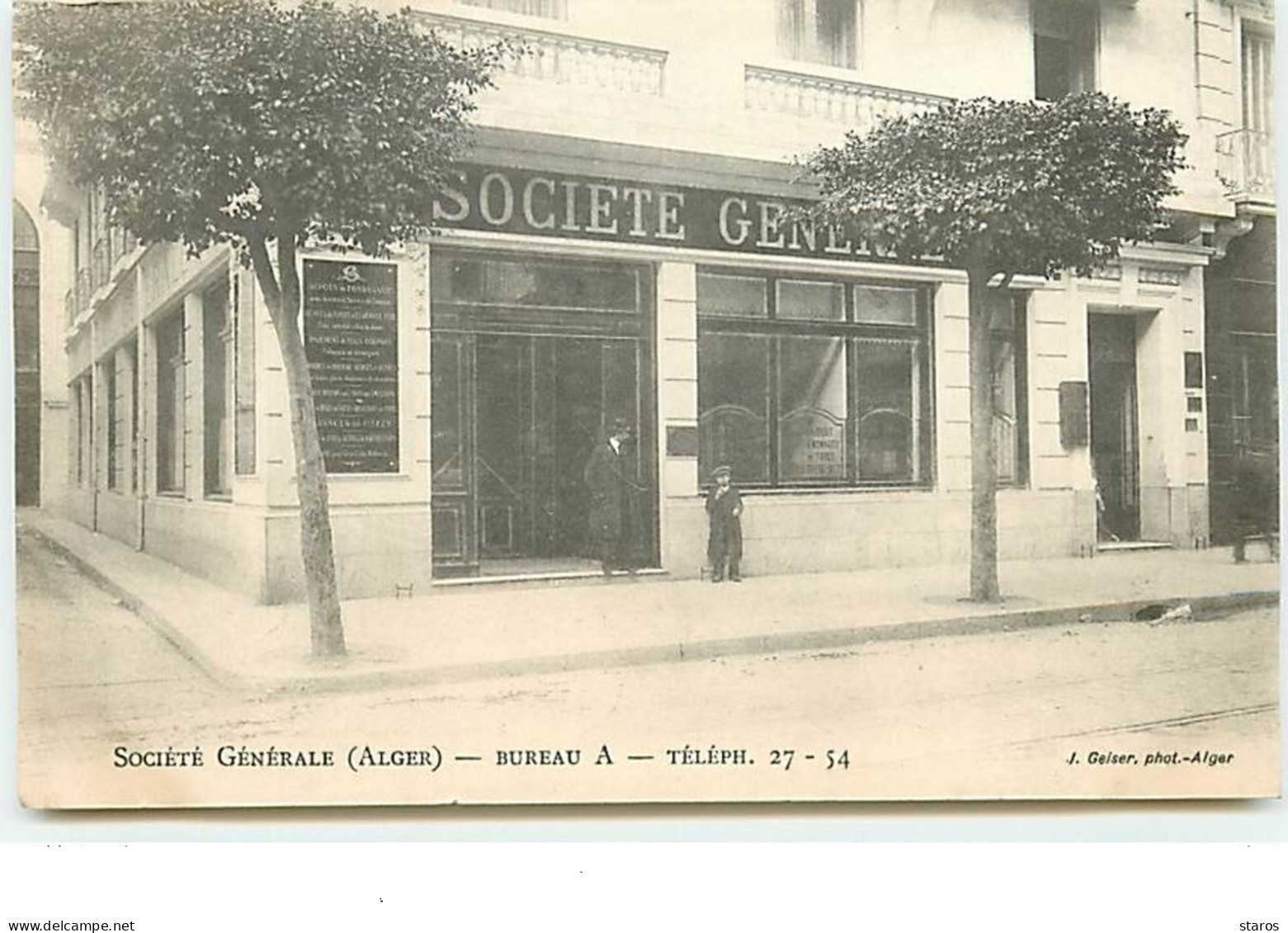 ALGER -  Société Générle - Bureau A - Algiers