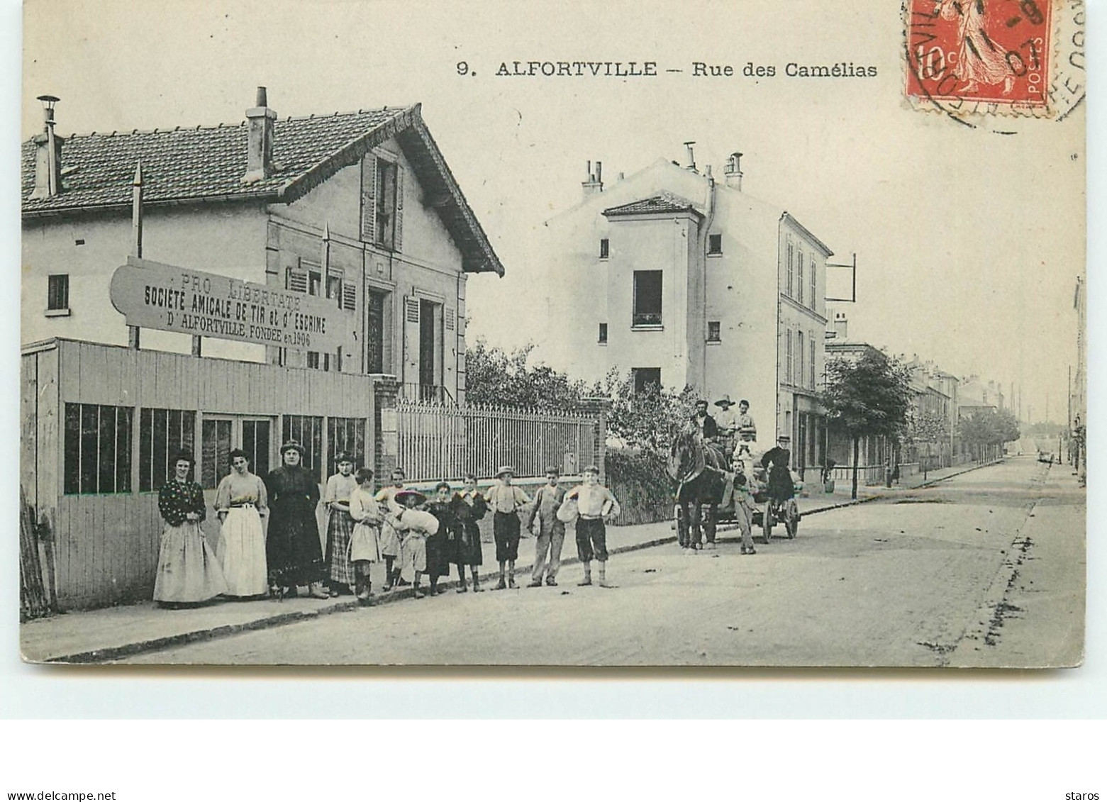 ALFORTVILLE - Rue Des Camélias - Pro Libertate - Société Amicale De Tir Et D'Escrime Fondée En 1906 - Alfortville