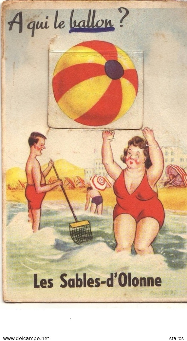 A Qui Le Ballon ? LES SABLES D'OLONNE (carte à Système) - Sables D'Olonne