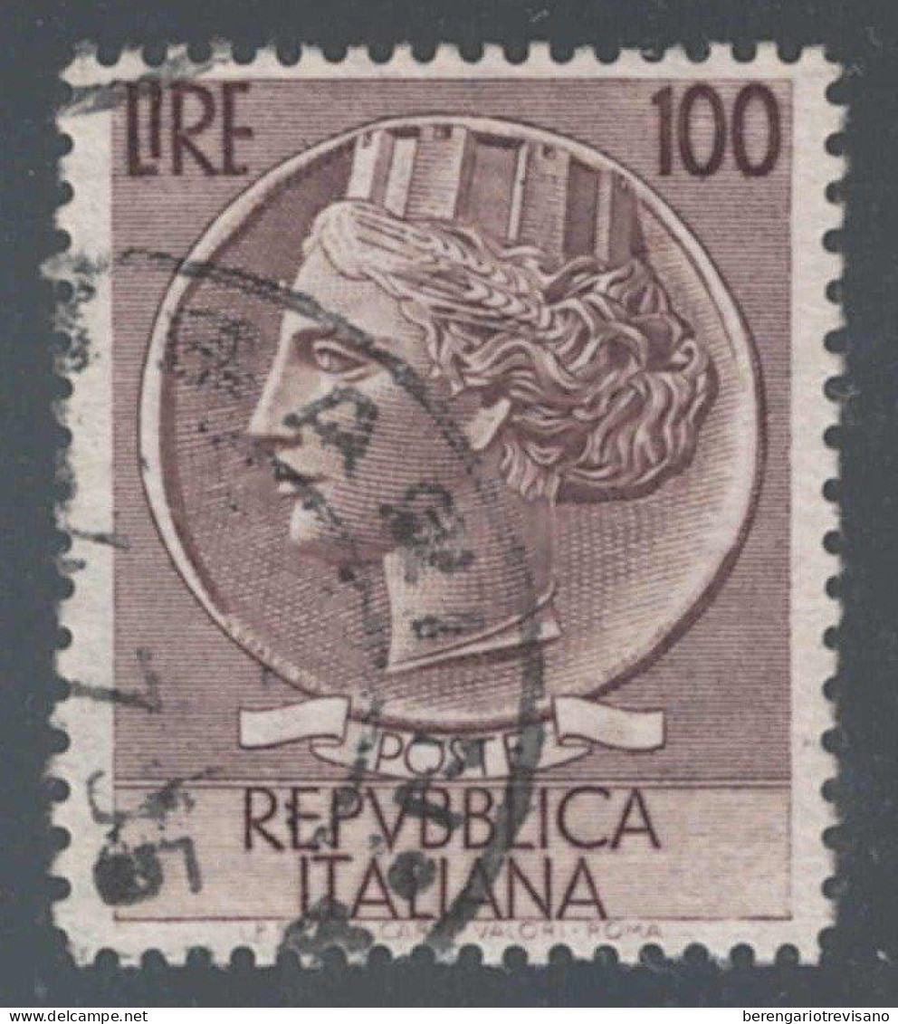 Repubblica Italiana 1954 - 100 Lire Siracusa Dentellate 13 1/4 Per 12 1/4 - - 1946-60: Ungebraucht