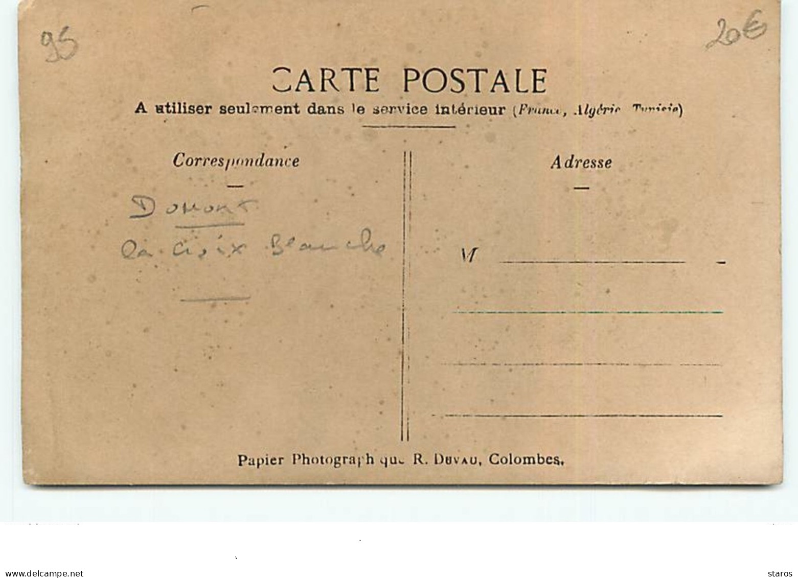 Carte-Photo - DOMONT - La Croix-Blanche - Ancien Rendez-vous De Chasse Du Prince De Condé - Domont