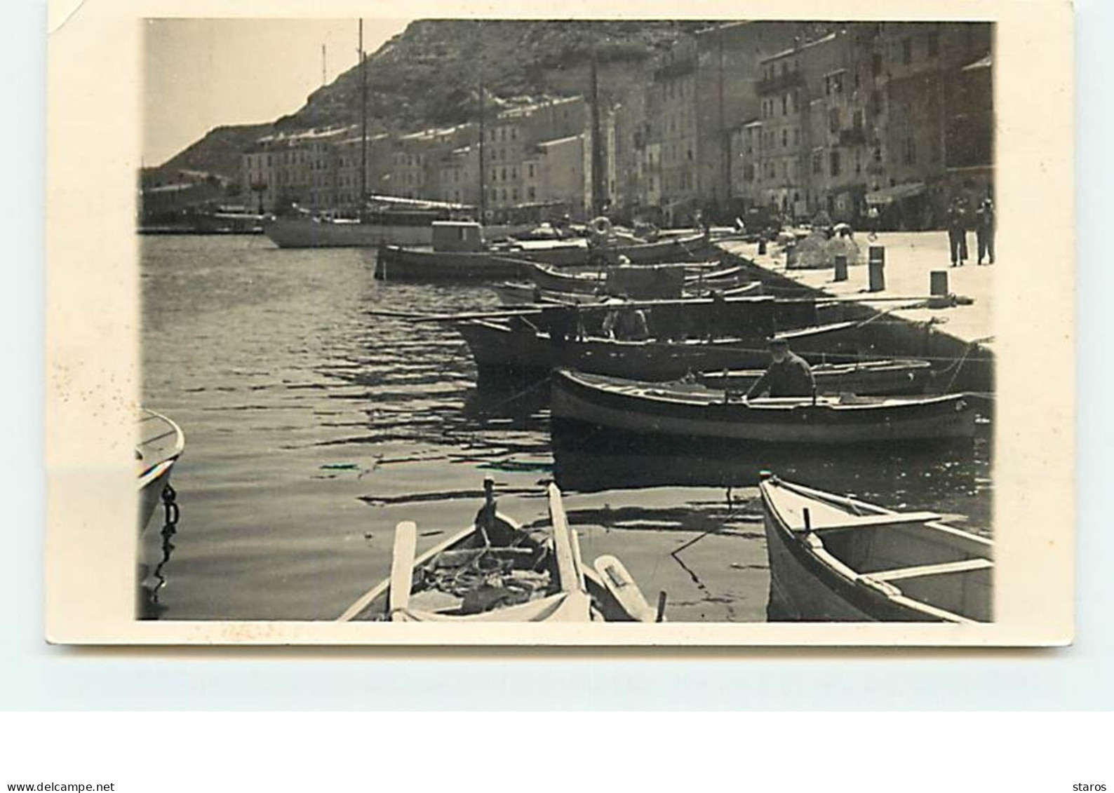 Carte-Photo - Barques à Un Port - To Identify