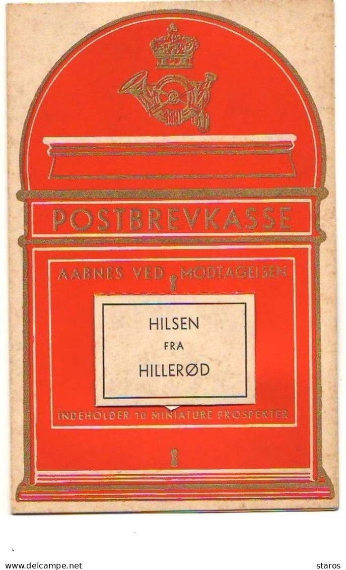 Carte à Système - Leporello - Postbrevkasse - Hilsen Fra Hillerod - Danemark