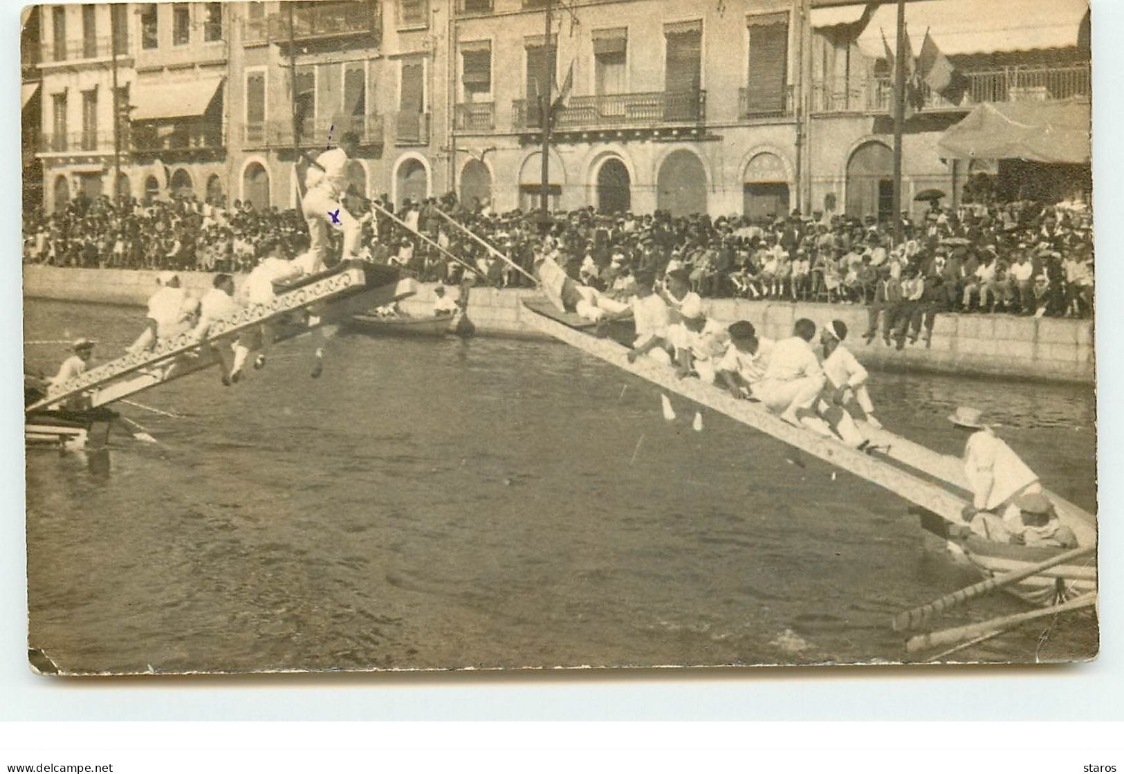 Carte Photo - SETE - Joute En Bateau - Sete (Cette)