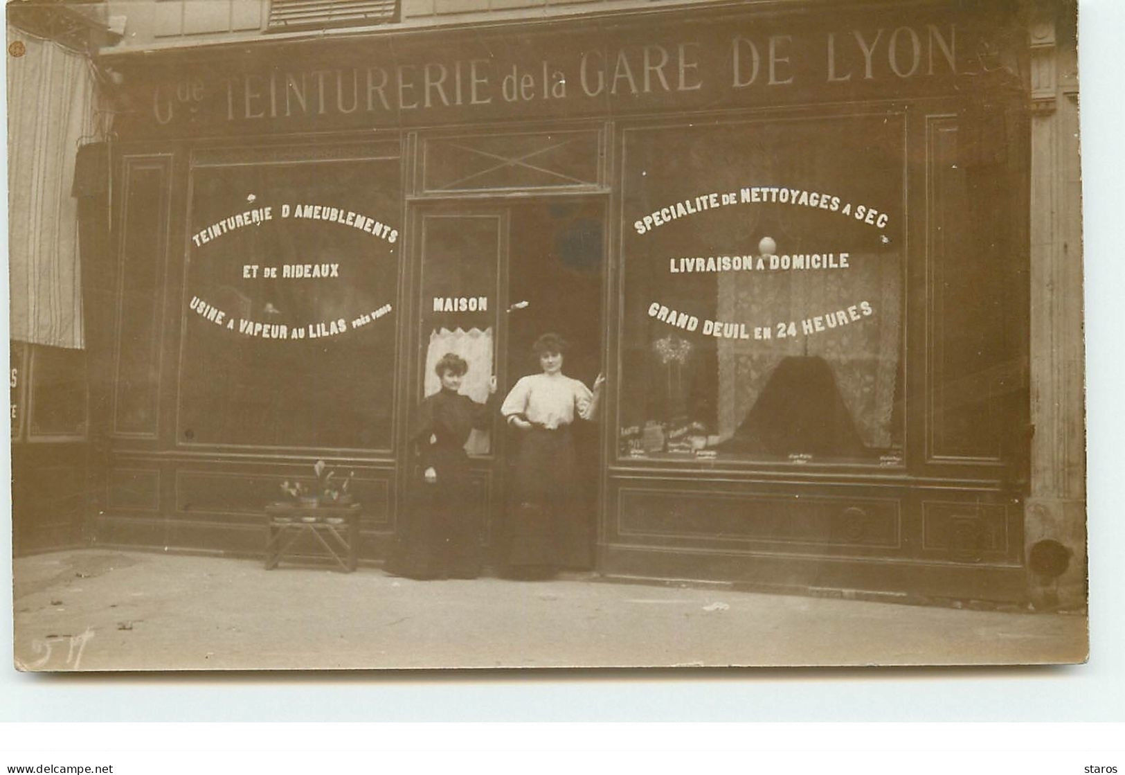 Carte Photo - PARIS XII - Grande Teinturerie De La Gare De Lyon - Arrondissement: 12