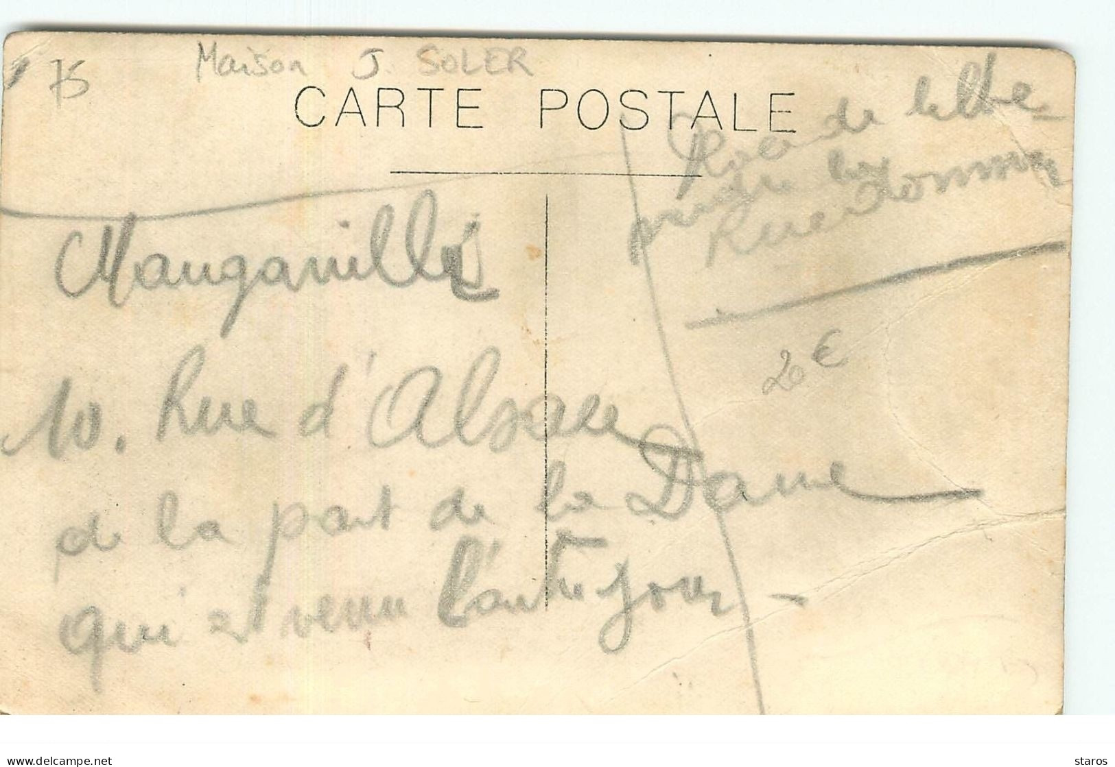 Carte Photo - PARIS - Maison J. Soler -  Tailor Lalli - Tailleur - Autres & Non Classés