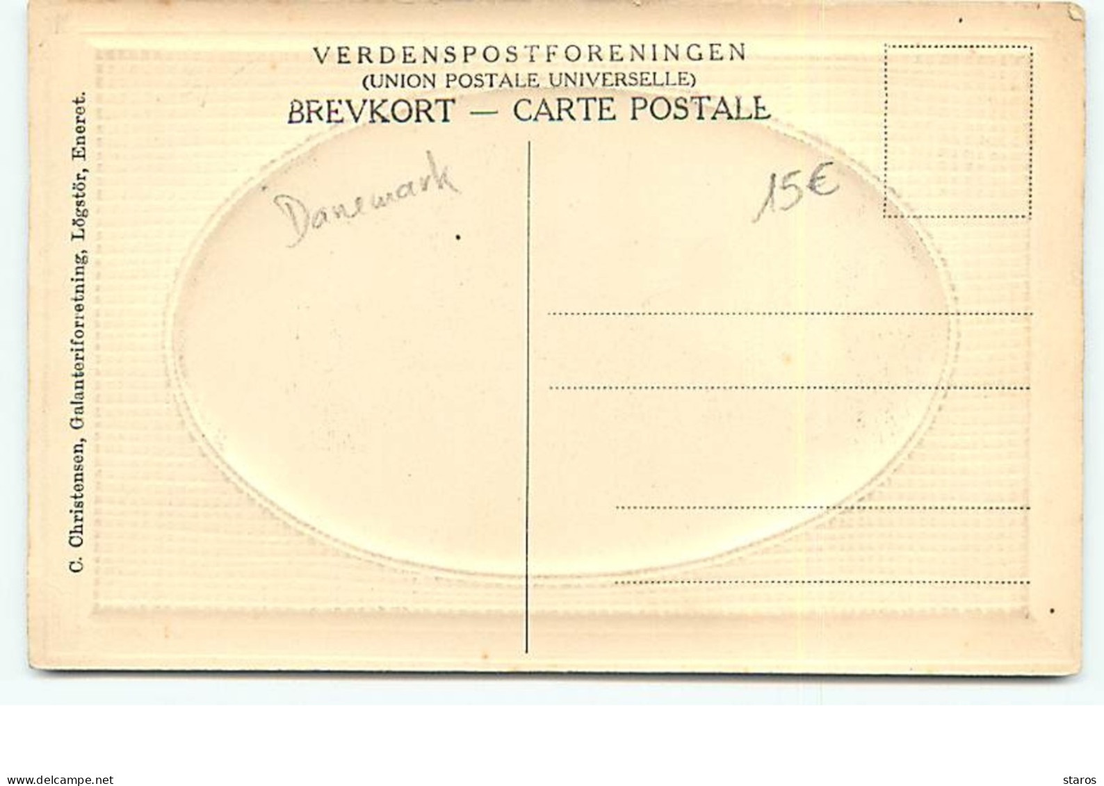 Carte Gaufrée - OSTERBROGADE - Lögstör - Denmark