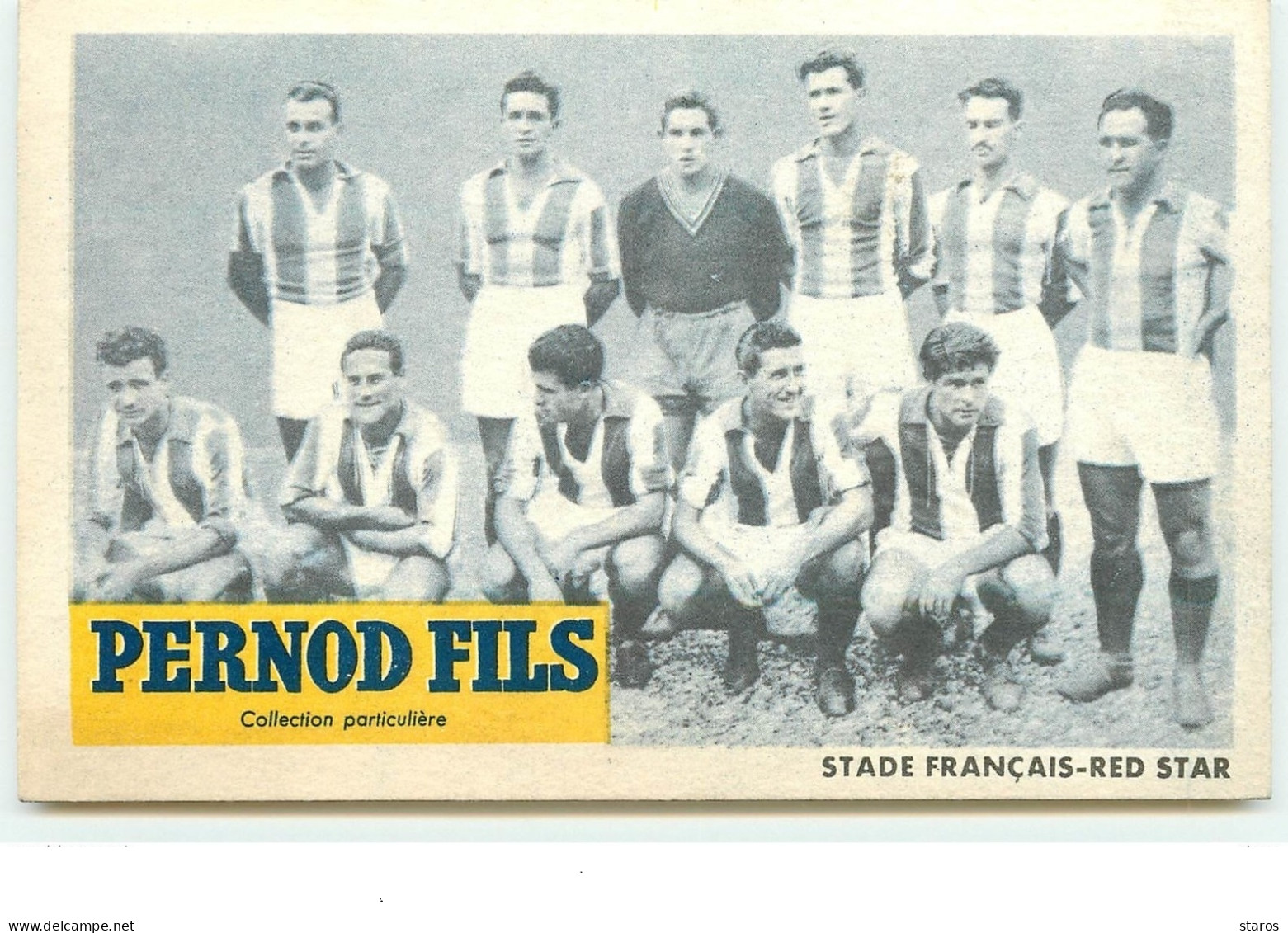 FOOTBALL - Stade Français-Red Star - Publicité Pernod Fils Collection Particulière - Football