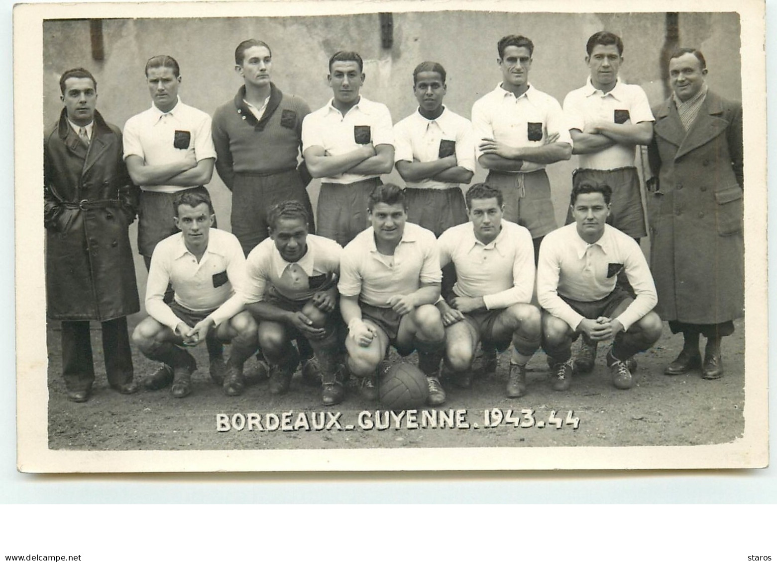 Equipe De Foot - Bordeaux- Guyenne 1943-44 - Soccer