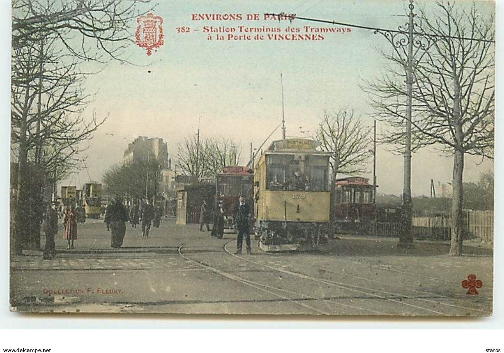 Environs De PARIS - Station Terminus Des Tramways à La Porte De Vincennes - Fleury N°382 - Openbaar Vervoer