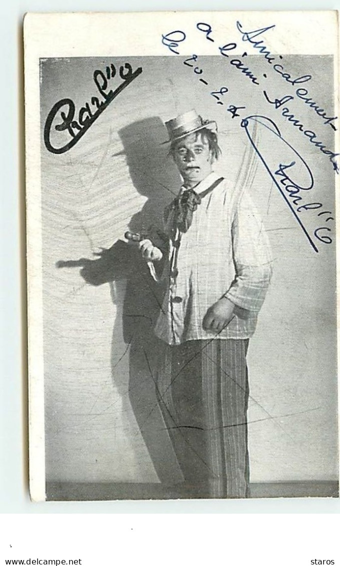 Clown - Charl'o  (carte Dédicacée) - Circus