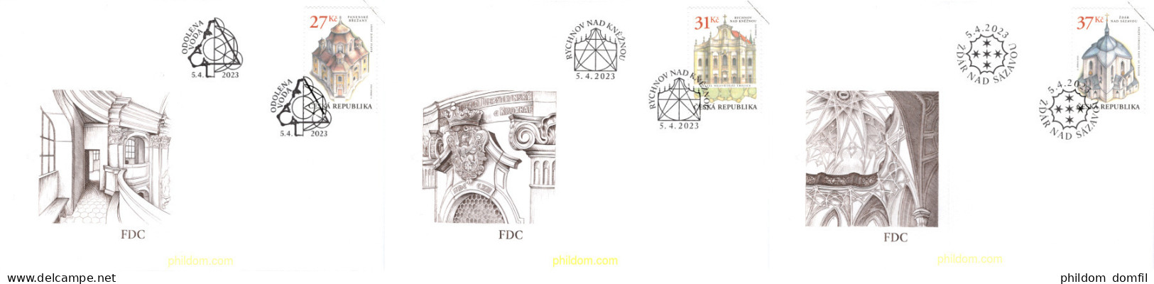 708004 MNH CHEQUIA 2023 EDIFICIO RELIGIOSO - Unused Stamps