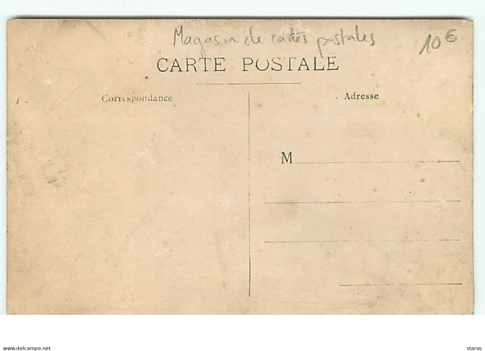 Carte-Photo De Devanture De Magasin De Cartes Postales - Other & Unclassified
