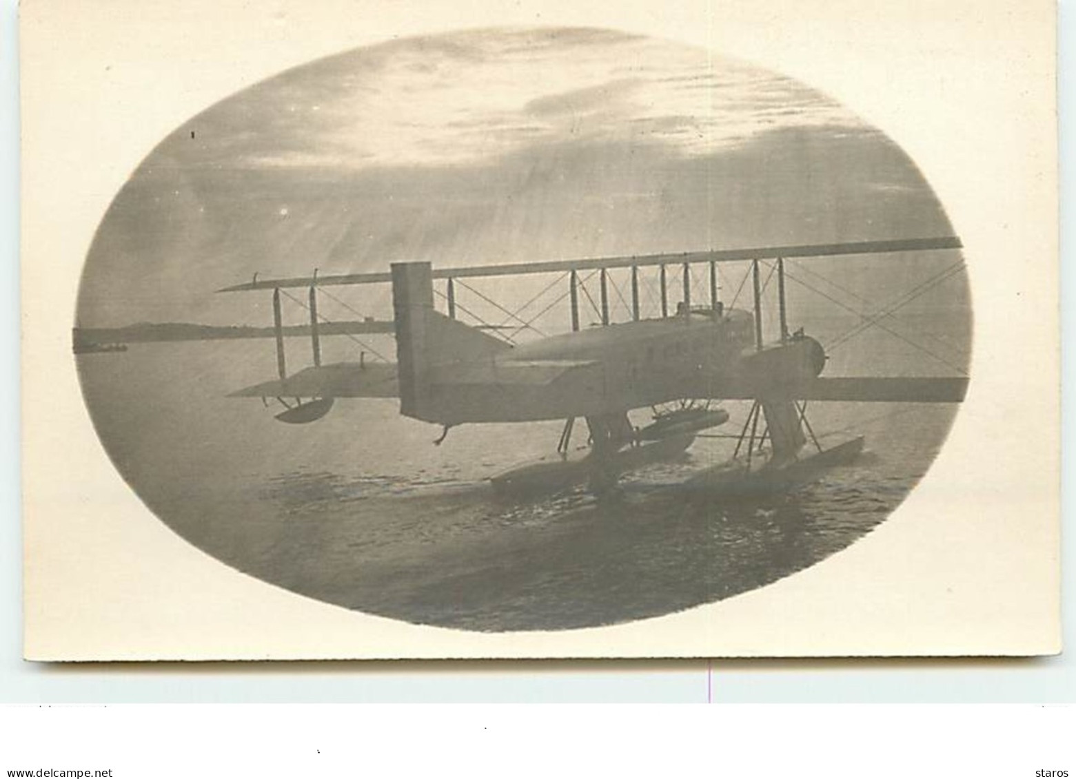 Carte-Photo BIZERTE-FERRYVILLE - Arsenal De Sidi Abdallah - Hydravion Sur L'eau - 1919-1938: Entre Guerres