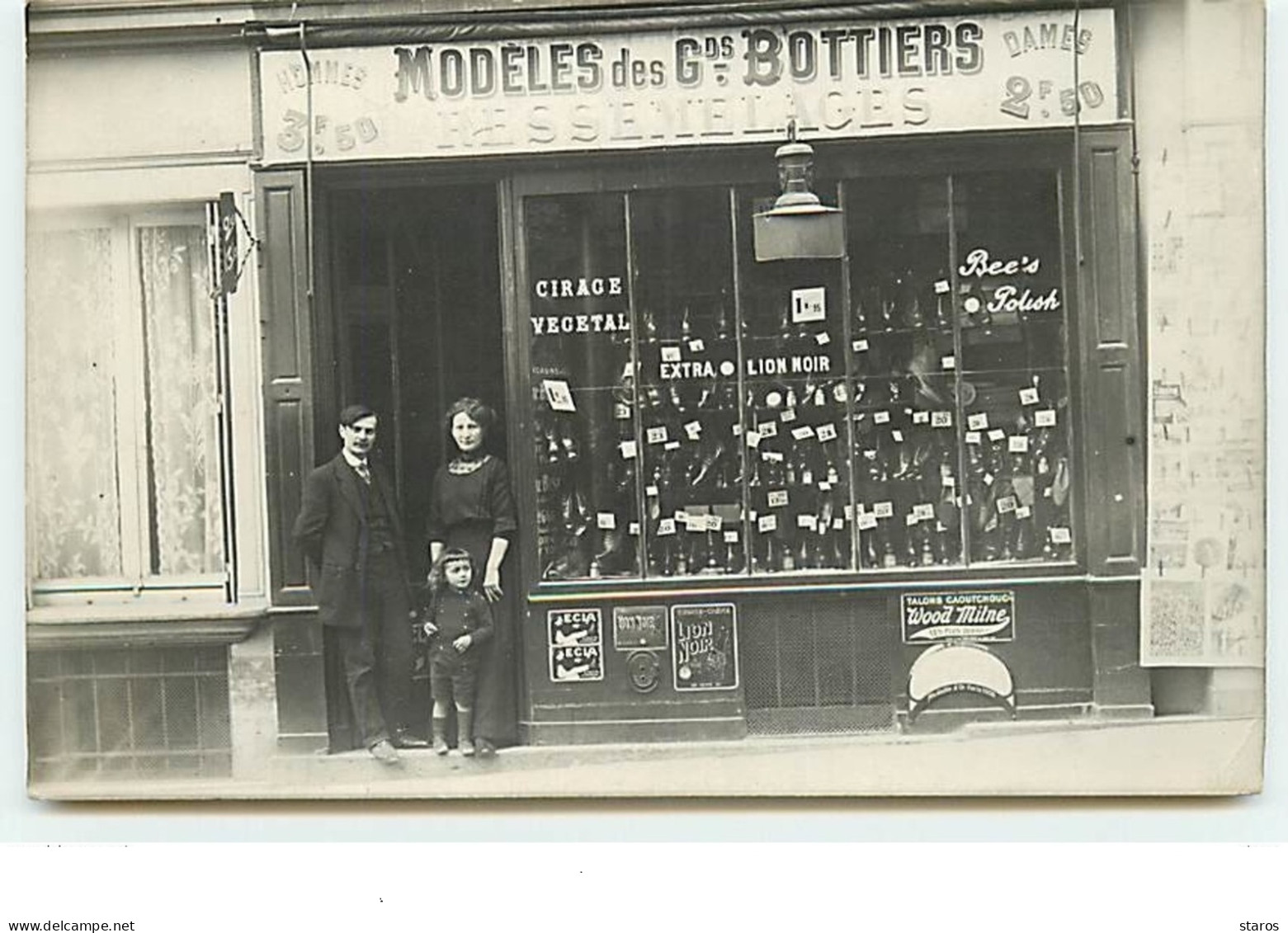 Carte-Photo PARIS - Devanture Modèles Des Grands Bottiers - Autres & Non Classés