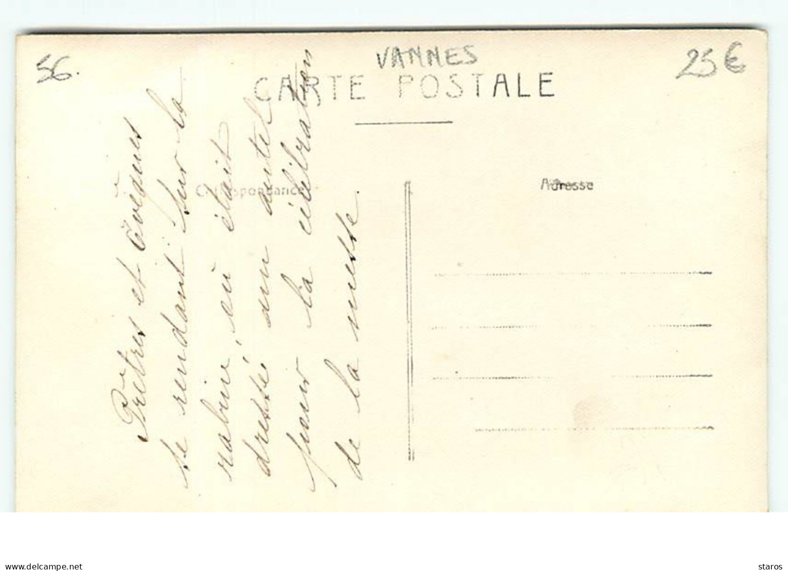 Carte-Photo - VANNES - Fêtes Jubilaires De St Vincent Ferrier 1919 - Prêtres Et Evêques Se Rendant Sur La Rabure - Vannes