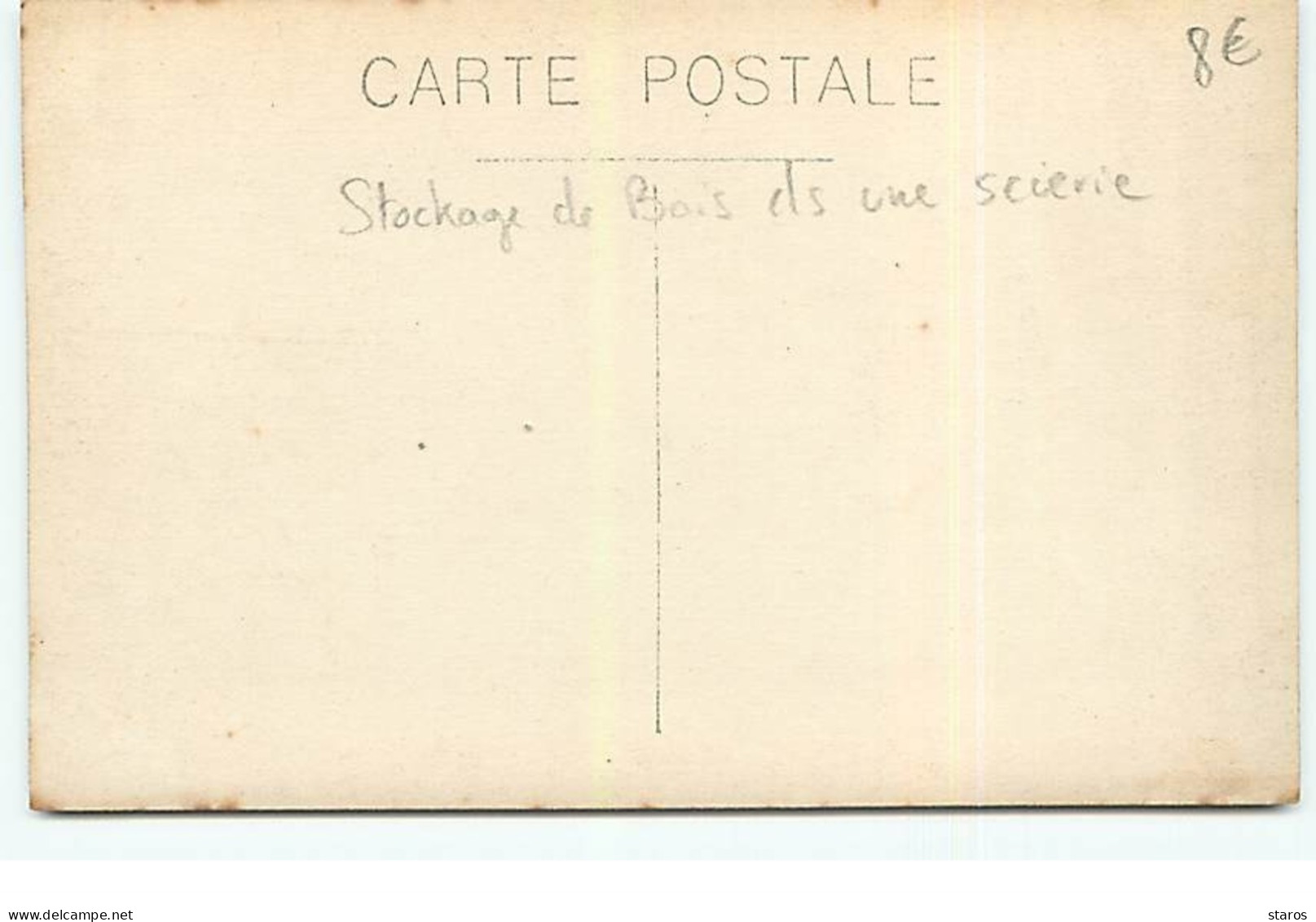 Carte-Photo - Stockage De Bois à Côté D'une Scierie - Other & Unclassified