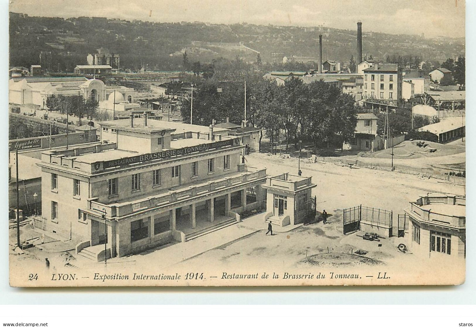 LYON - Exposition Internationale 1914 - Restaurant De La Brasserie Du Tonneau - Exhibitions