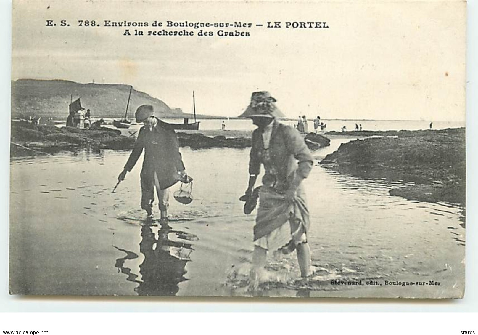 LE PORTEL - Environs De Boulogne-sur-Mer - A La Recherche Des Crabes - Le Portel