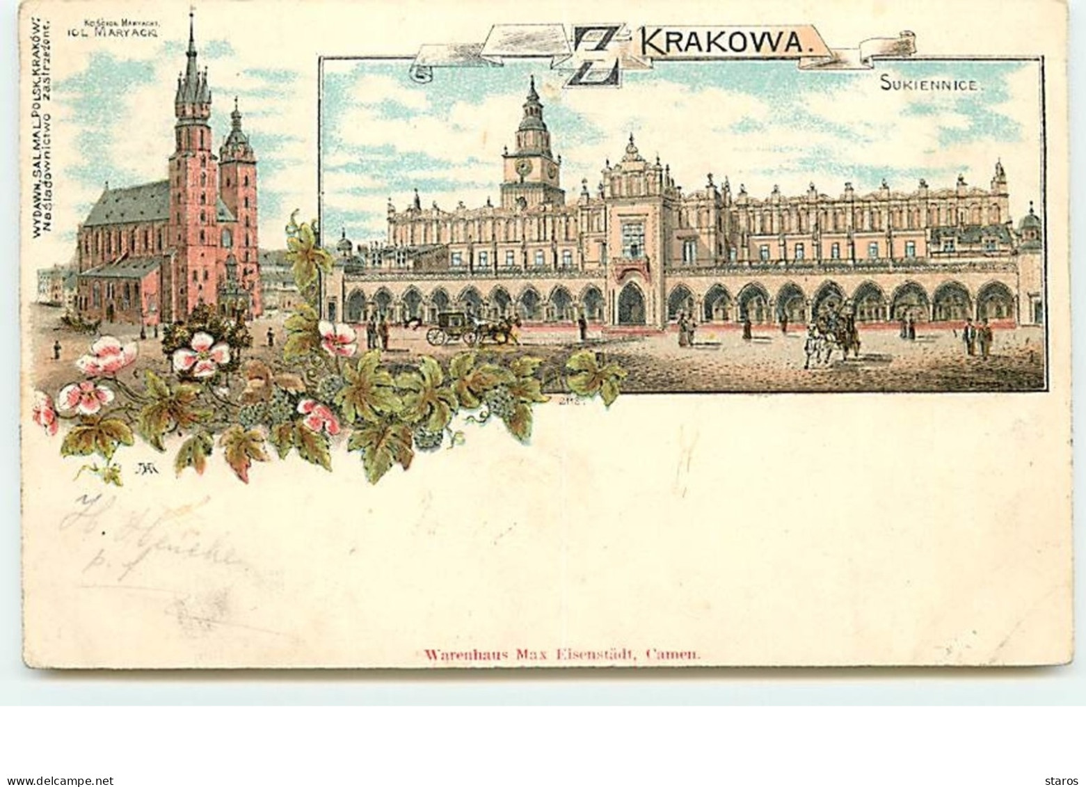 Krakowa - Sukiennice - Gruss - Poland