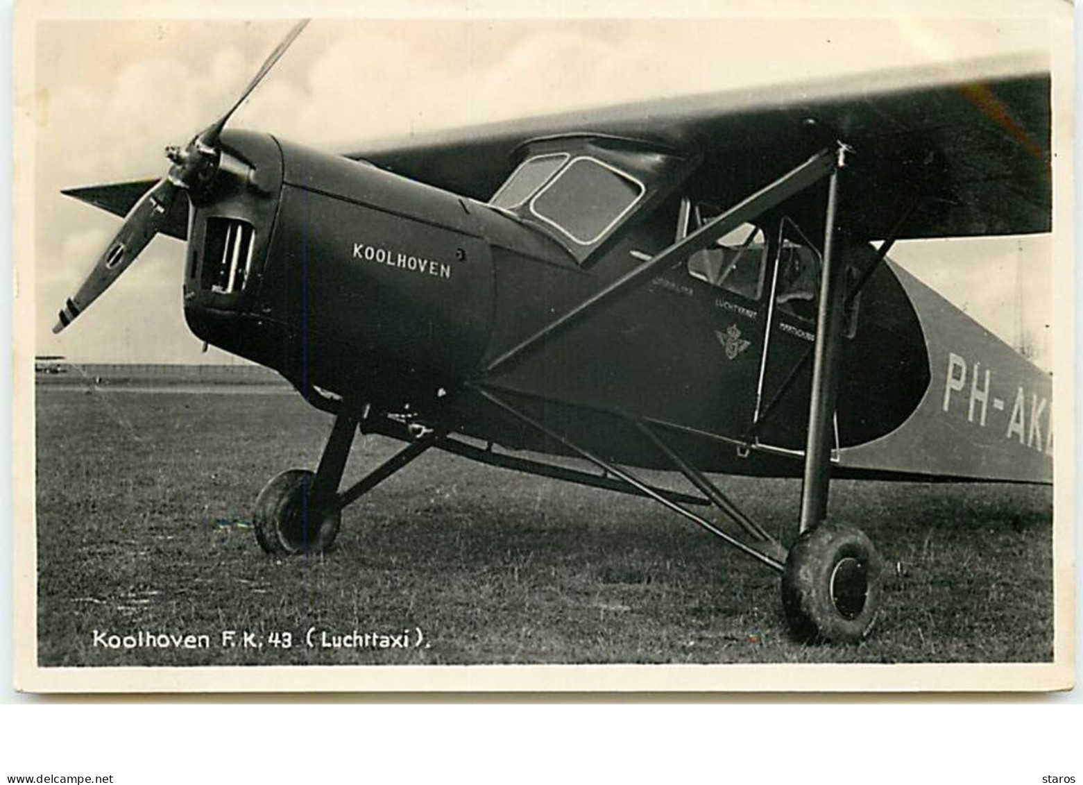 Koolhoven FK 43 (Luchttaxi) - 1919-1938: Entre Guerres