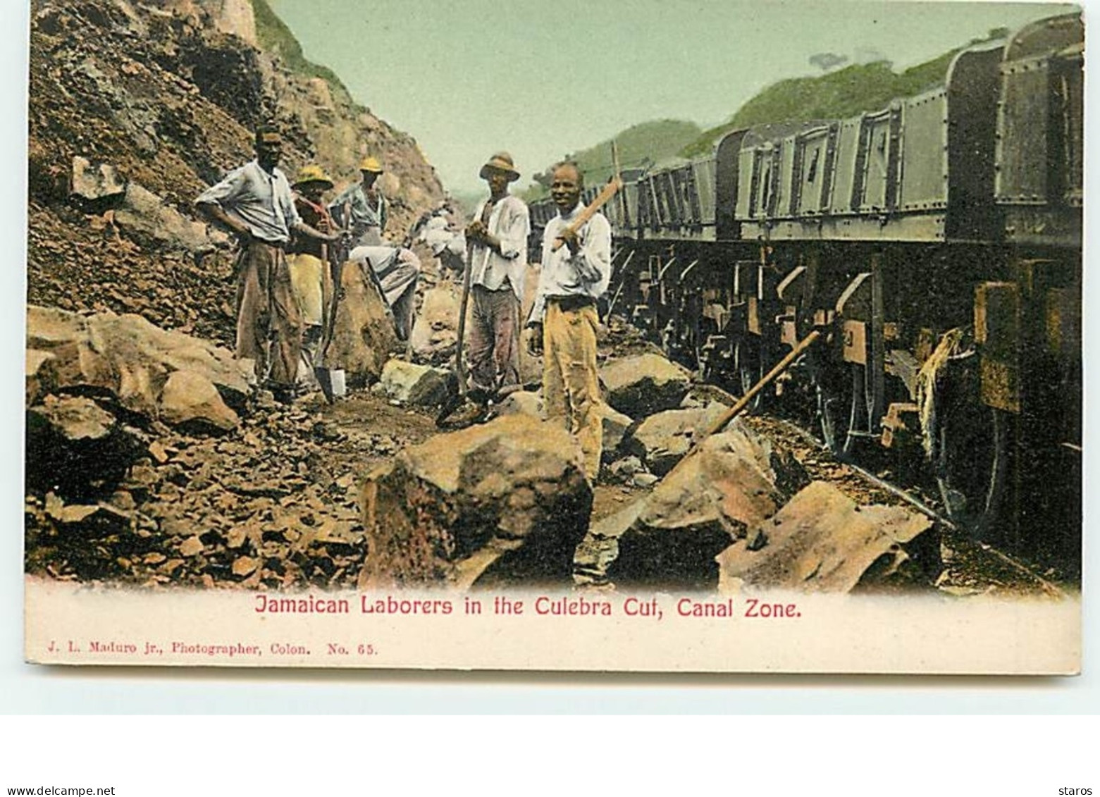 Jamaican Laborers In The Culebra Cut, Canal Zone - Panama