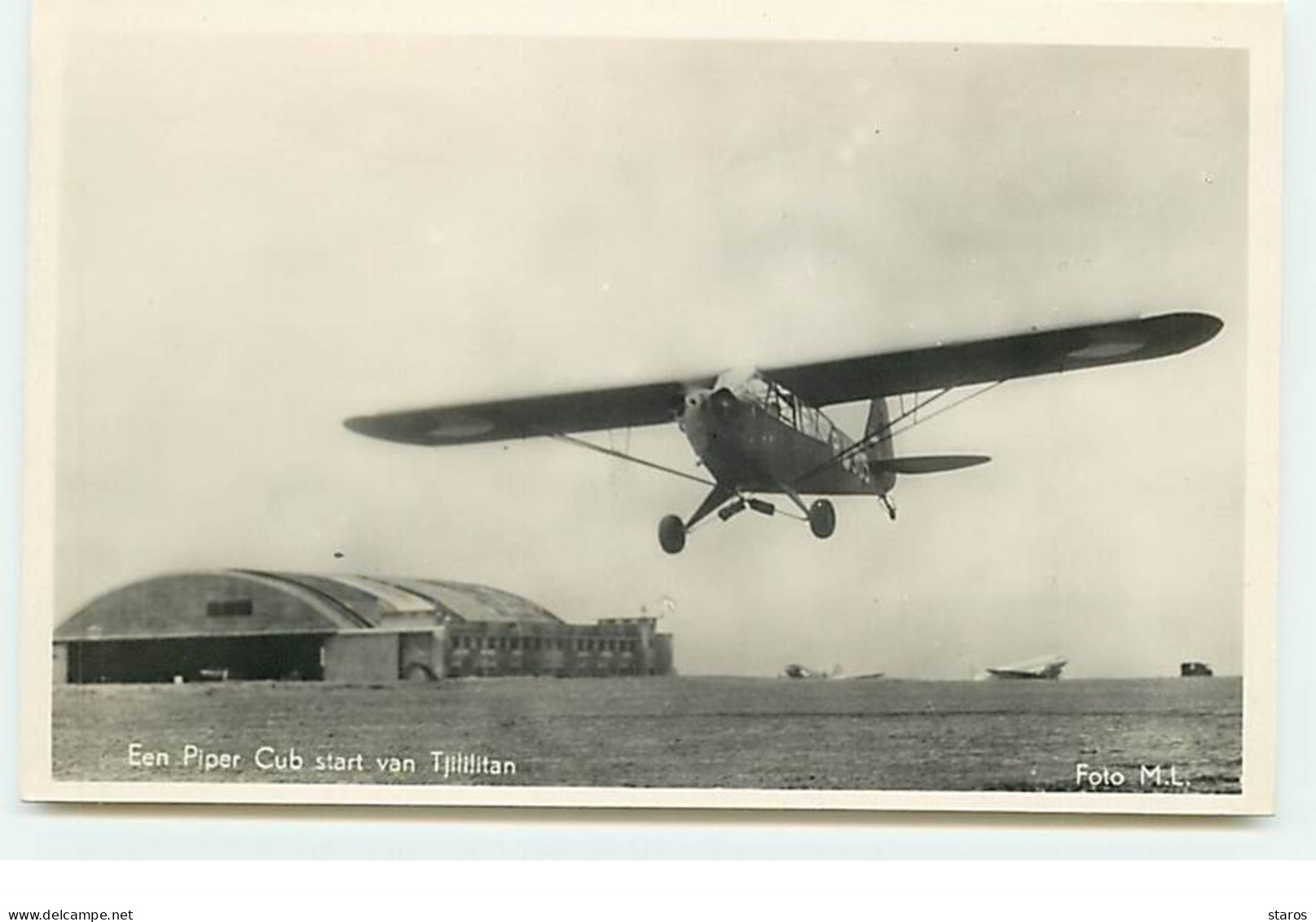 Indonésie - Eean Piper Cub Start Van  - Militaire Luchtvaart - Autres & Non Classés