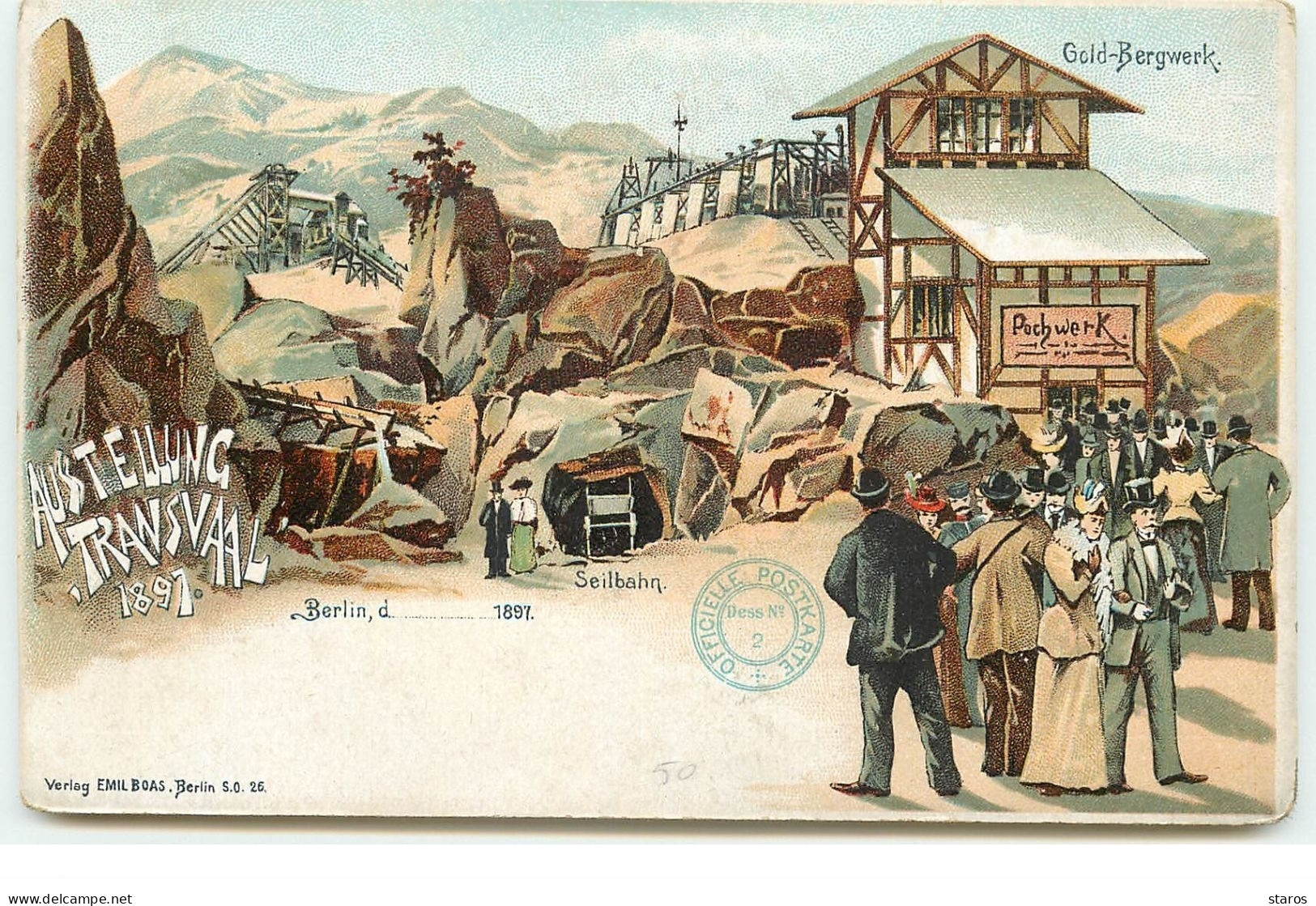 Guerre Des Boers - Austellung Transvaal 1897 - Gold-Bergwerk - Berlin - Other & Unclassified