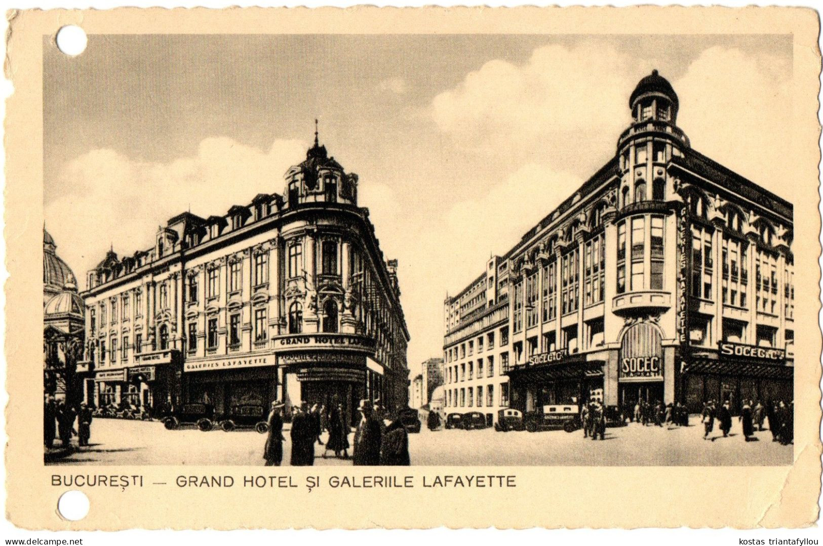 1.3.10 ROMANIA, BUCHAREST, GRAND HOTEL AND GALLERY LAFAYETTE, POSTCARD - Roemenië