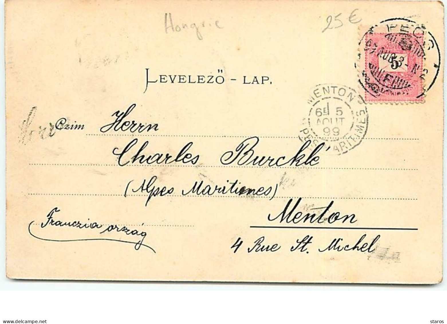 Gruss Aus Fünfkirchen - Multi-vues - Pécsröl - 1899 - Hongrie