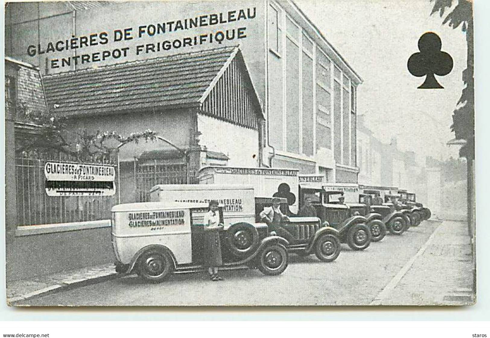 Carte Photo - FONTAINEBLEAU - Glacières De Fontainebleau, Entrepôt Frigorifique - Fontainebleau