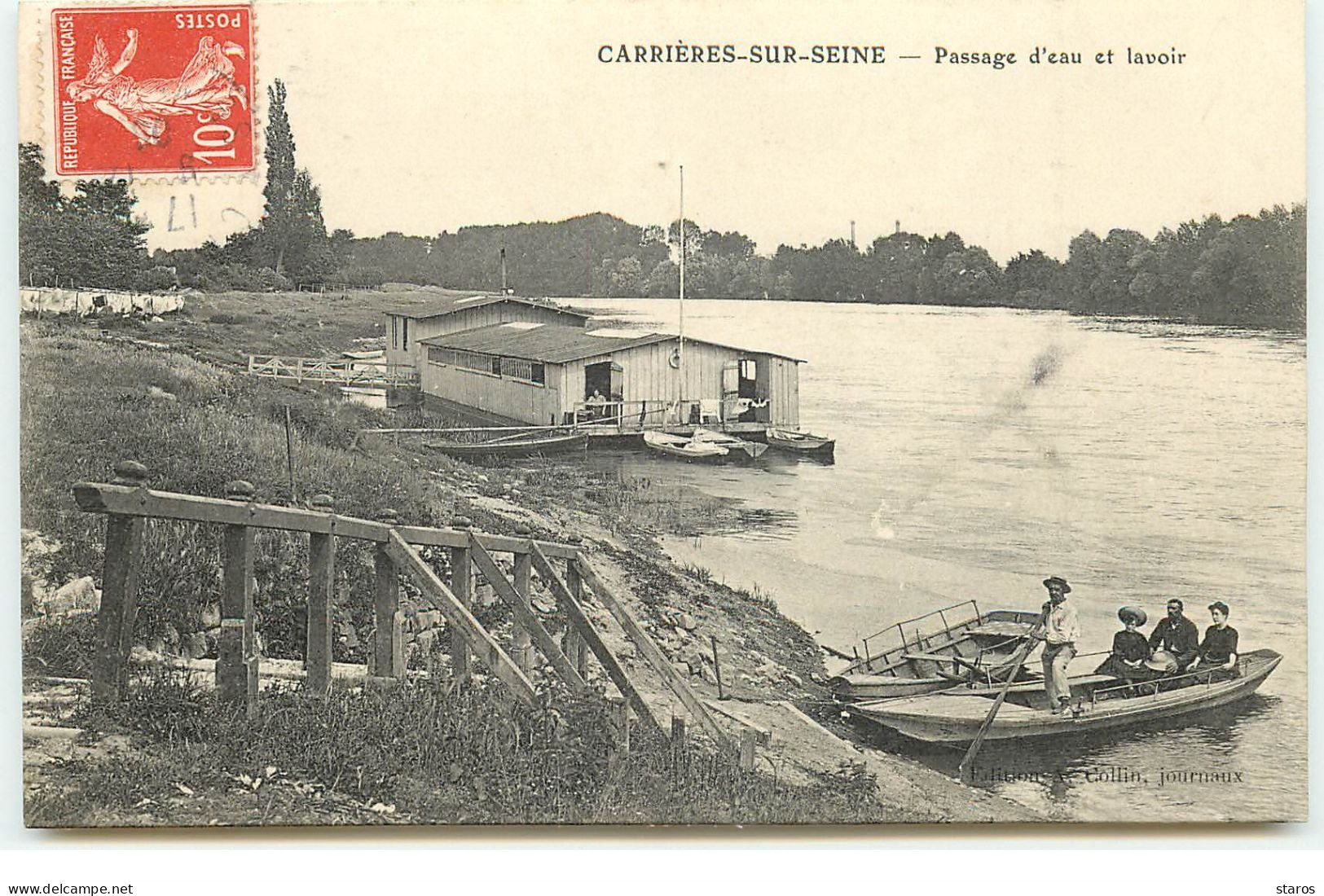 CARRIERES SUR SEINE - Passage D'Eau Et Lavoir - Carrières-sur-Seine