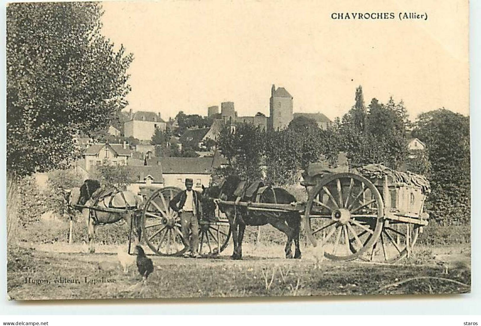 CHAVROCHES - Hommes Près D'un Attelage - Other & Unclassified